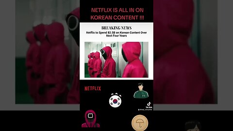 NETFLIX IS ALL IN ON KOREAN CONTENT !!! #shorts #youtubeshorts #korea #squidgame