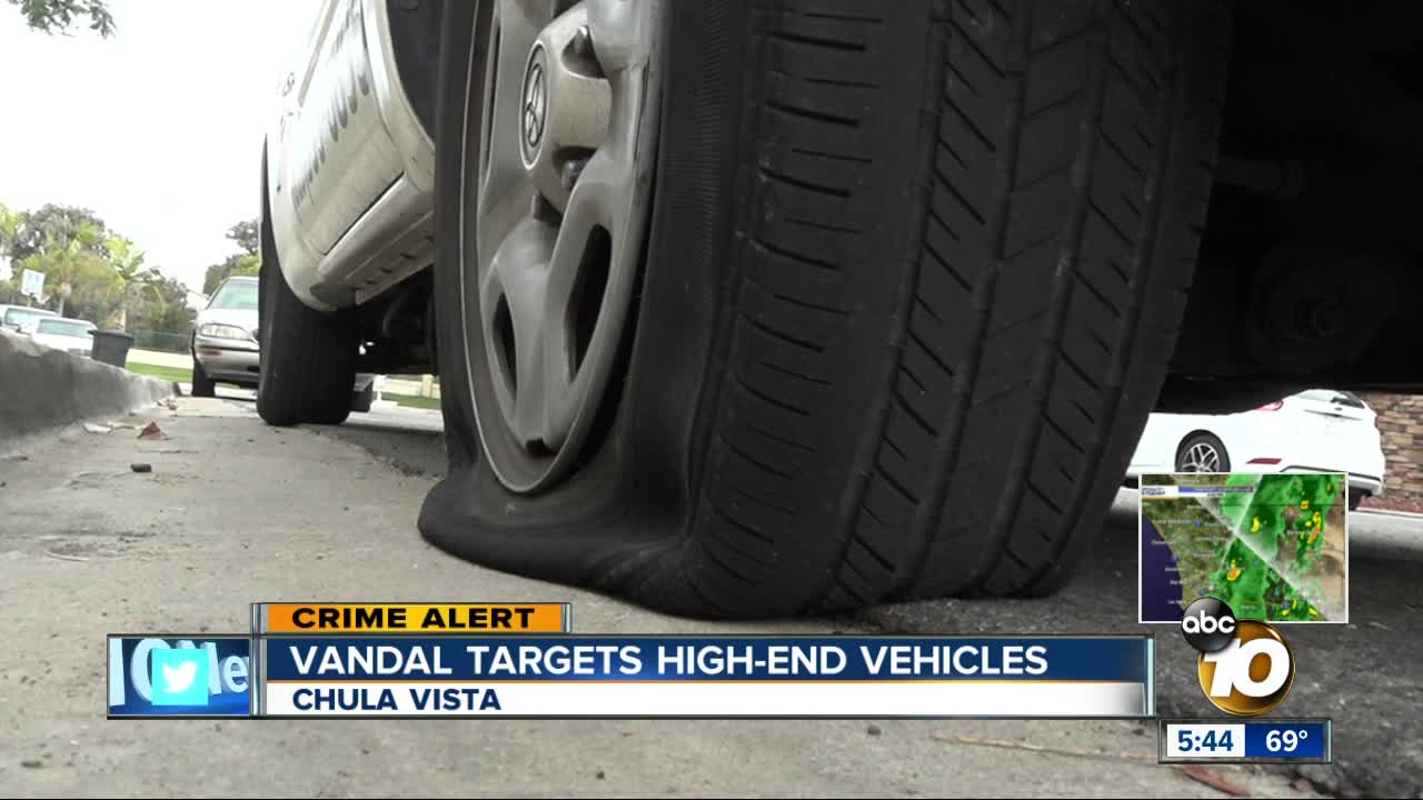 Vandal targets high-end vehicles in Chula Vista
