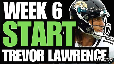 Week 6 Fantasy Football Start | QB Trevor Lawrence vs Indianapolis