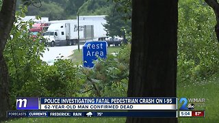 Police investigating fatal pedestrian crash on I-95