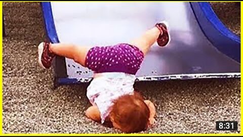 Funny baby playing slide fails ll baby funny video