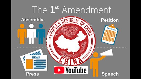 YouTube Censors Comments FOR Chinese Communist Government The Cold War Against USA + 1st Amendment