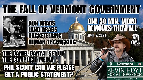REMOVING THE VERMONT GOVERNMENT in 30 minutes; and all it takes is a SHARE