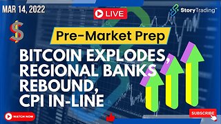 3/14/23 Pre-Market Prep: Bitcoin EXPLODES, Regional Banks Rebound, CPI in-line.