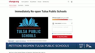 Petition calls to reopen Tulsa Public Schools