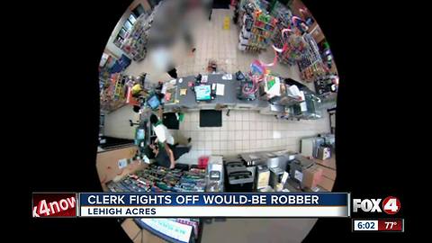 Clerk fights off Would-Be Robber