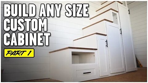 How To Build Any Size Custom Cabinet Carcass