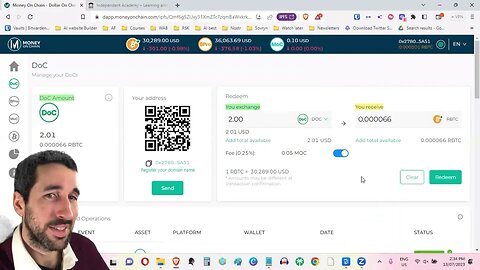 How to Redeem DoC on Money on Chain