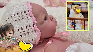 Doll Goes Shopping| Meet MY NEW Baby! Changing Silicone Baby Pepper| Vintage Haul| nlovewith...