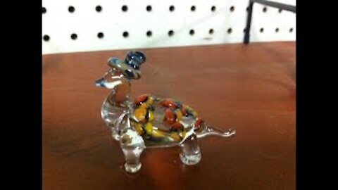 Making a cute turtle out of glass