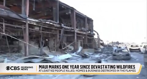 ONE YEAR LATER AFTER DEADLY FIRES💔🥀🏘️🔥🛰️🚗🔥🛰️🛖🔥 🛰️DESTROYED LAHAINA TOWN MAUI🇺🇸🏡🔥🛰️💫