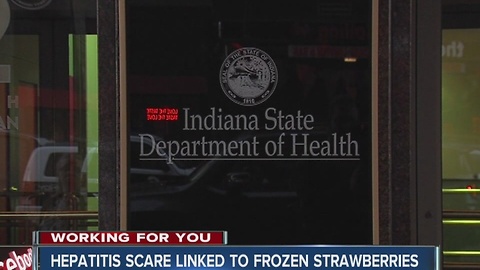 Frozen strawberries linked to hepatitis A recall were shipped to 8 central Indiana restaurants