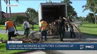 Lee deputies helping with debris removal in Cape Coral