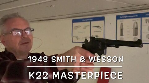 1948 Smith and Wesson K22 masterpiece at the range