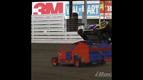 Horrifying iRacing Dirt Big Block Modified Crash at Knoxville Raceway - Chaos on the Dirt Track!