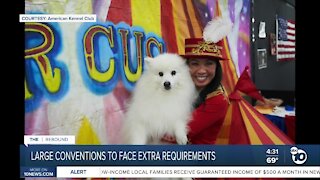 Largest conventions to have additional requirements