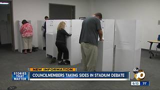 Council members taking sides on Mission Valley stadium site debate