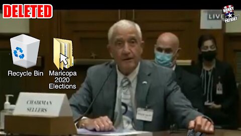 Maricopa County, AZ Officials Admit Under Oath to Deleting Election Files At U.S. Committee Hearing