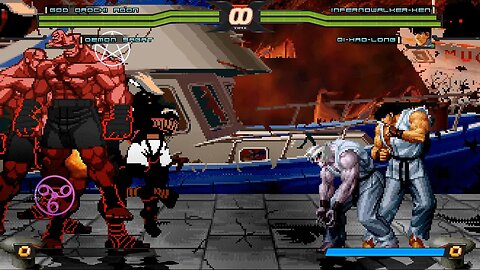 MUGEN - God Orochi Adon & Demon Sagat vs. InfernoWalker-Ken & Qi-Hao-Long - Download