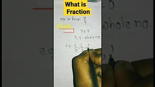 What is Fraction #shorts #maths #mathematics #mathtricks #trend #trending #number #numbers #6th