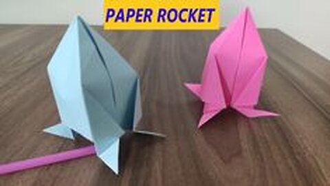 Craft Paper Rocket - DIY Easy and Fun Paper Toys