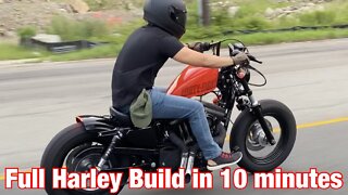 Full Harley Davidson Forty Eight Build in 10 Minutes!