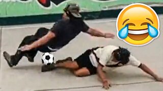 FOOTBALL OR UFC? 😂 FUNNIEST FOOTBALL FAILS, SKILLS, MEMES & EDITS