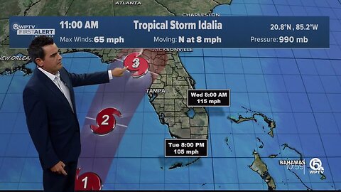 Tropical Storm Idalia update, afternoon of Aug. 28, 2023