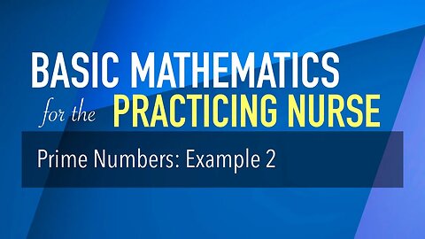 Prime Numbers: Example 2