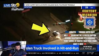 LIVE POLICE CHASE! CALIFORNIA PURSUIT Nissan Frontier STOLEN