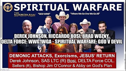 Derek Johnson, Riccardo Bosi: WWG1WGA - Spiritual Warfare: GOD v Devil!