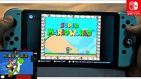 Super Mario World no Nintendo Switch OLED Gameplay