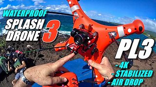 SPLASHDRONE 3 PL3 Air Drop Review - Waterproof Payload Release with Stabilization and 4K Camera 😍😍