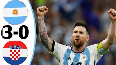 Argentina vs Croatia 3-0 All goals |Extended Highlights | Halftime | Messi & Alvarez goal