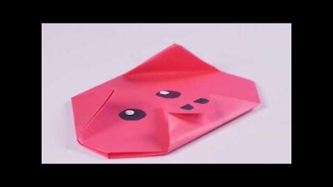 Como Hacer Cara de Cerdo en Origami