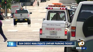 San Diego man fights parking ticket