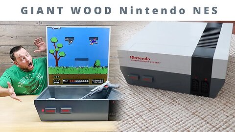 Giant NES Console Duck Hunt Game Made of Wood | Woodworking Project