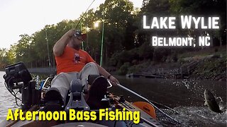 Afternoon Kayak Bass Fishing at Lake Wylie - South Point Access Area - Belmont, NC