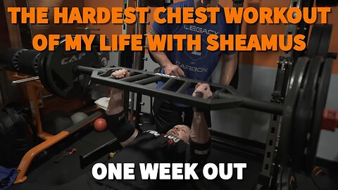 The Hardest Chest Workout of My Life with WWE Sheamus! INSANE 1 WEEK OUT FROM NEW YORK PRO