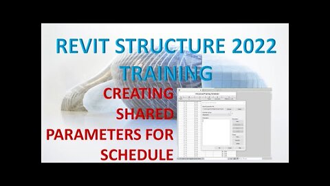 REVIT STRUCTURE 2022 LESSON 38 - HOW TO CREATE SHARED PARAMETER
