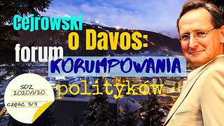 Cejrowski o Davos: forum korumpowania polityków 2020/1/20 Studio Dziki Zachód odc. 41 cz. 3