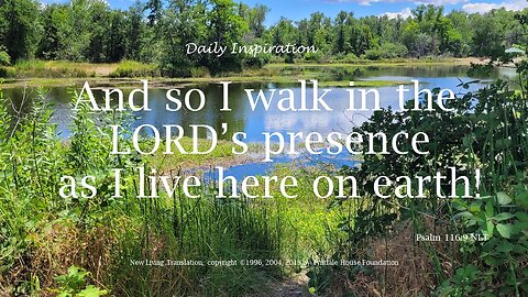 One Minute Daily Devotional -- Psalm 116:9