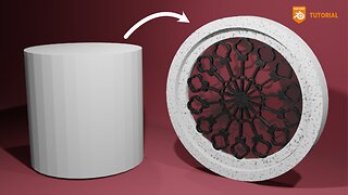 How to model and texture a rose window in Blender 3.4