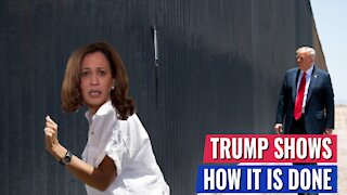 KAMALA HARRIS REFUSES TO GO TO OUR BORDER - TRUMP SHOWS HER HOW ITS DONE!