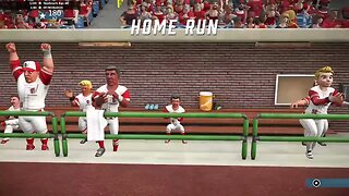 Super mega baseball. My first homerun.