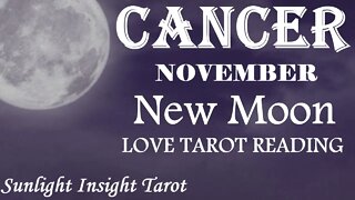 CANCER | Unexpected Love Messages From Afar! | November 2022 New Moon Tarot Love Reading
