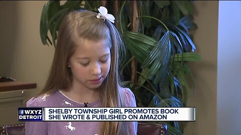 Shelby Township girl promotes book she wrote and published on Amazon