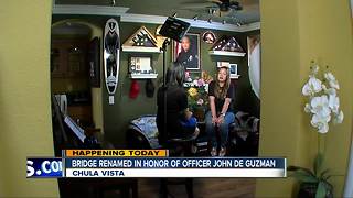 Chula Vista bridge re-named to honor Officer Jonathan De Guzman who was killed in action