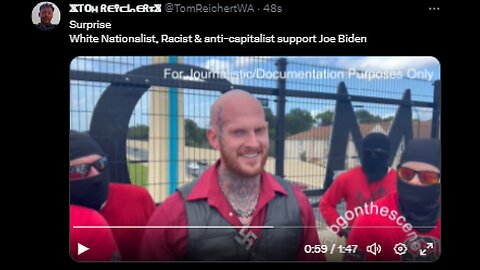 White Nationalist, Racist & anti-capitalist support Joe Biden