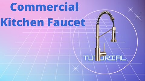 Kraus Commercial Kitchen Faucet with Deck Plate, Spot Free Antique Champagne Bronze 2022